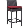 thumbnail image 3 of Modway Convene 5 Piece Outdoor Patio Pub Set in Espresso Red, 3 of 4