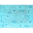 thumbnail image 1 of Ahgly Company Indoor Rectangle Abstract Light Blue Modern Area Rugs, 4' x 6', 1 of 4