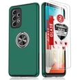 thumbnail image 1 of Galaxy A53 5G Case, Samsung Galaxy A53 5G Case with [2 Pack] Tempered Glass Screen Protector, FFIY Slim Shockproof Phone Case with Invisible Ring Holder Kickstand for Galaxy A53 5G, Red, 1 of 7