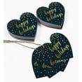 thumbnail image 5 of Inkdotpot 100 Pack Happy Holiday Favor Paper Tag Craft Real Gold Foil Hang Tag, 5 of 8