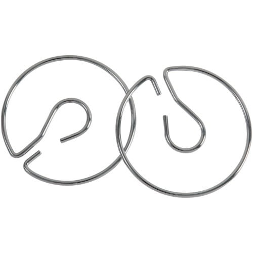 Pacon Chart Stand Rings 4" Diameter - Metal - Silver