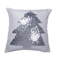thumbnail image 1 of Vickerman QTX17371 Oreiller à Paillettes Blanches de 18 x 18 Po, 1 of 1