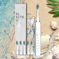 thumbnail image 6 of Electric Toothbrush for Adults and Kids, Wireless Rechargeable Toothbrush with 6 Replacement Heads, 5 Modes with 20-Speed Built in Smart Timer, One Charge for 180 Days, 45000 Vpm Motor, 6 of 7