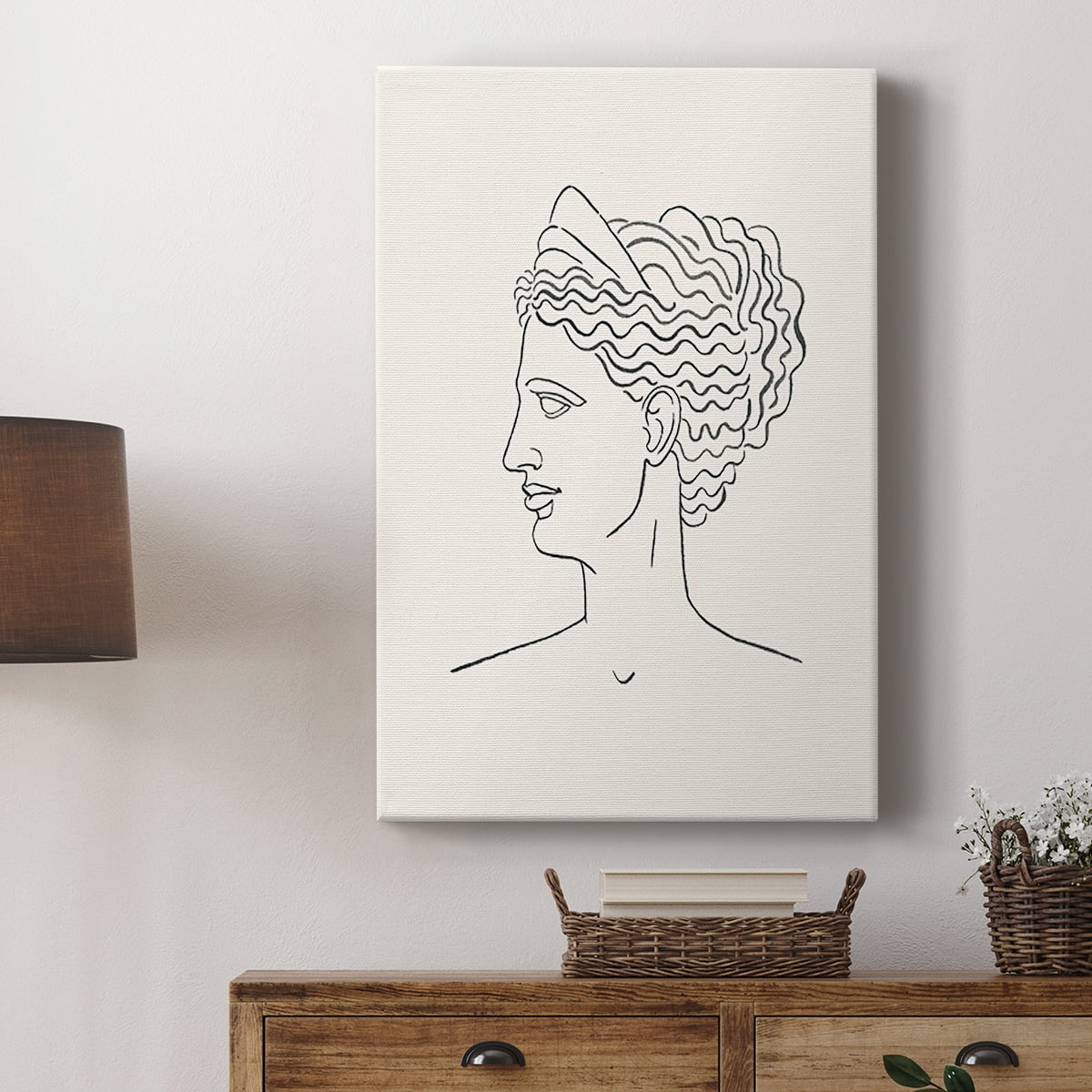 Greek Busts III Premium Gallery Wrapped Canvas - Ready to Hang