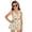 Beige and Green - Palm Tree, variant on DISNIMO Palm Tree Print Girl Swimsuit One Piece Bathing Suit for Girls Retro U Neck Swimwear Hawaiian Summer Swim Dress