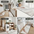 thumbnail image 5 of White Rose Gold Marble Pattern Kitchen Rugs Sets Of 3,Kitchen Runner Rugs Non Skid Washable,Decorative Kitchen Floor Mats for Kitchen,Sink,Laundry,17"x30"+ 17"x47" + 17"x59", 5 of 6
