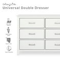 thumbnail image 5 of Dream On Me Universal Double Dresser in White, Model #599-WHITE, 5 of 7