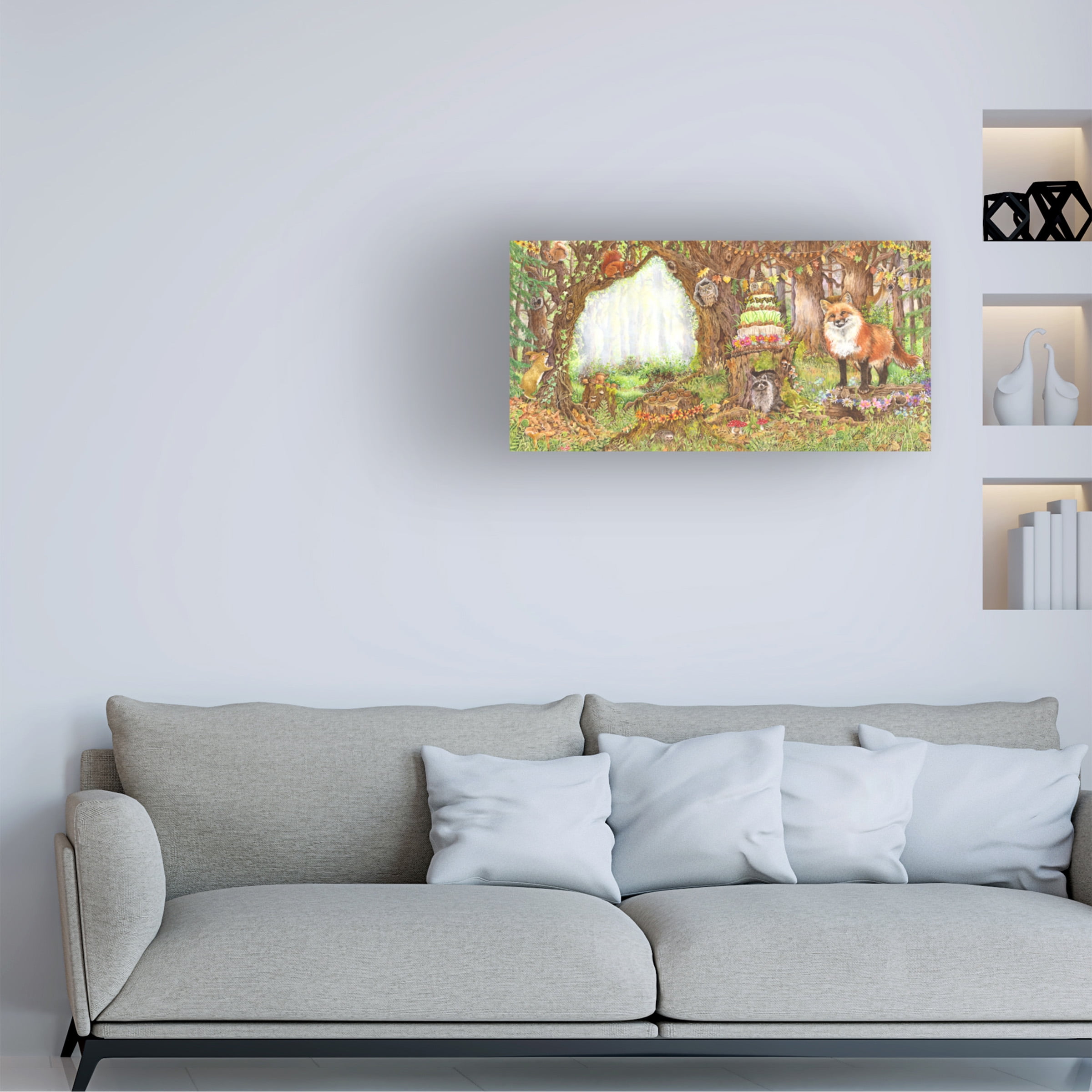 Wendy Edelson 'Enchanted Woodland' Canvas Art