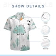 thumbnail image 7 of High Quality Hawaiian Shirts for Men Short Sleeve Aloha Beach Shirt Floral Summer Casual Button Down Shirts Blouses UU6LKM, 7 of 7