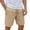 Yellow, variant on UVEASISHA Mens Cotton Athletic Shorts with Pockets Loose Fit Casual Sweat Shorts Drawstring Elastic Waist Workout Shorts for Running Khaki L