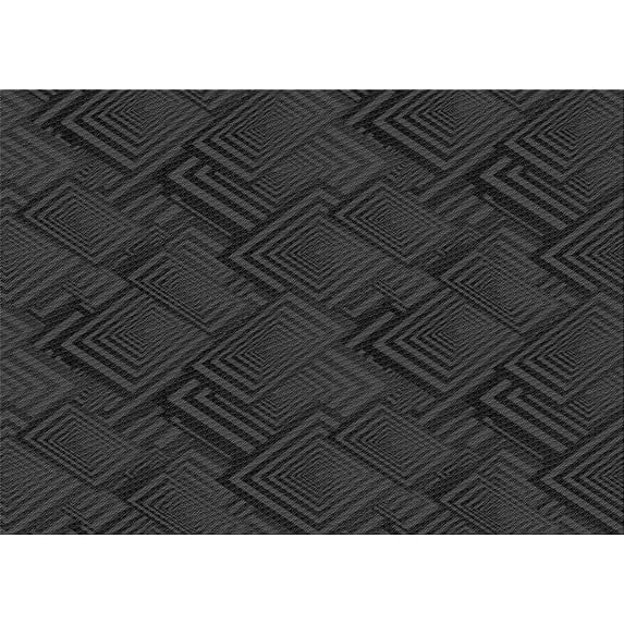 Ahgly Company Indoor Rectangle Patterned Midnight Gray Area Rugs, 6' x 9'