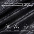 thumbnail image 6 of Women Faux Leather Leggings Leopard Print Shine Tummy Control Athletic Yoga Pants, 6 of 7