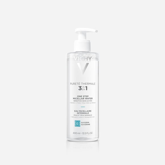 Agua micelar VICHY Pureté Thermale 400 ml para piel sensible