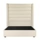 thumbnail image 1 of Box Base Cama Matrimonial + Cabecera Polar Crema, 1 of 7