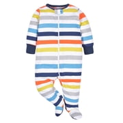 Onesies Brand Baby Boy Sleep N Plays Footed Pajamas, 4-Pack, Newborn - 6/9M