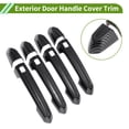 thumbnail image 4 of Unique Bargains Exterior Door Handle Cover Trim Front Left Front Right Rear Left Rear Right Door Handle Cover for Cadillac XT4 2013-2021 Carbon Fiber Black ABS 1 Set, 4 of 7