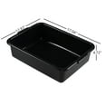 thumbnail image 2 of 12-Pack 13 L Plastic Commercial Bus Tub, Black Bus Box, 2 of 14