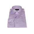 thumbnail image 3 of Men 100% Sateen Cotton Shirt Manschett Quesste Turkey Slim Fit 4010-06 Lilac, 3 of 6