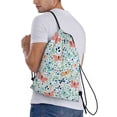 thumbnail image 3 of Kdxio Butterflies Print Drawstring Backpack Bag,Waterproof Draw String Back Sack, Gym Drawstring Bags Swim Bag For Unisex, 3 of 9