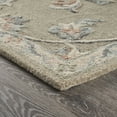thumbnail image 3 of LR Home Aiden 7' x 9' Silver/Cream Floral Wool Indoor Area Rug, 3 of 7