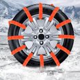 thumbnail image 6 of ZhyrZng 5PCS Reusable Anti Snow Chains of Car, Snow Tire Chains,Universal Adjustable Emergency Portable Snow Tire Chains for Car SUV Pickup Trucks Car Snow Chains Non-Slip Cable Tie (Orange), 6 of 6