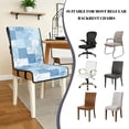 thumbnail image 5 of TSOVTHRID Floral Patchwork Blue Print Quilted Dining Chair Slipcovers Stretchy Comfortable Chair Covers with Detachable Strap Seat Cushion Covers for Kitchen, Set of 4, 5 of 7