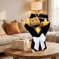 thumbnail image 5 of Graduation Gift Bear Flower Bouquet Set, Yellow Star with Mini Plush Graduation Bear, Greeting Card and Gift Box (Black), 5 of 6
