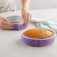 thumbnail image 5 of Solución de horneado uniforme para pasteles perfectos, tiras de algodón ajustables ideales para cocinas domésticas y profesionales, 3 tiras para pasteles moradas, 5 of 5