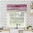 thumbnail image 4 of Coastal Beach Valances for Windows - Red Purple Kitchen Curtains Valances - Abstract Red Wave Window Valances Bathroom Window Treatment Modern Ombre Valances Curtains for Living Room Bedroom 54"x18", 4 of 6