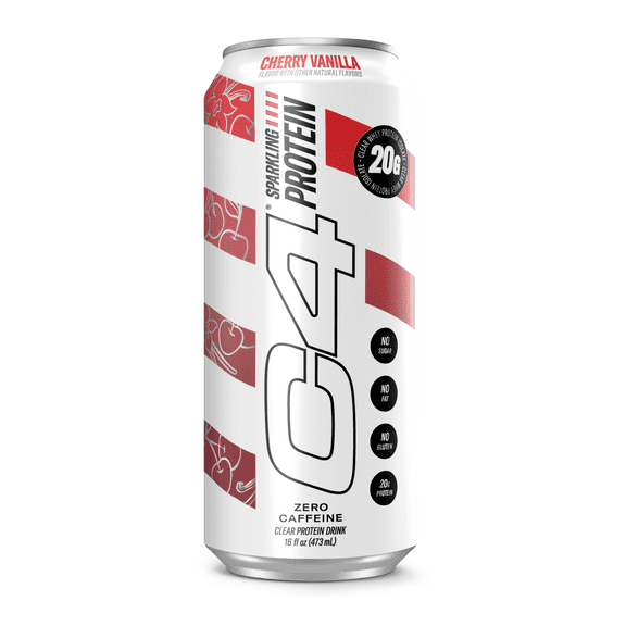C4 Clear Protein Soda Cherry Vanilla, Ready to Drink, 16 fl oz