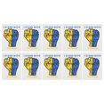 thumbnail image 1 of 10Pcs PVC Sticker I Stand with Ukraine Sticker Fist Shape 8x6cm for Indoor Outdoor Decoration, 1 of 10