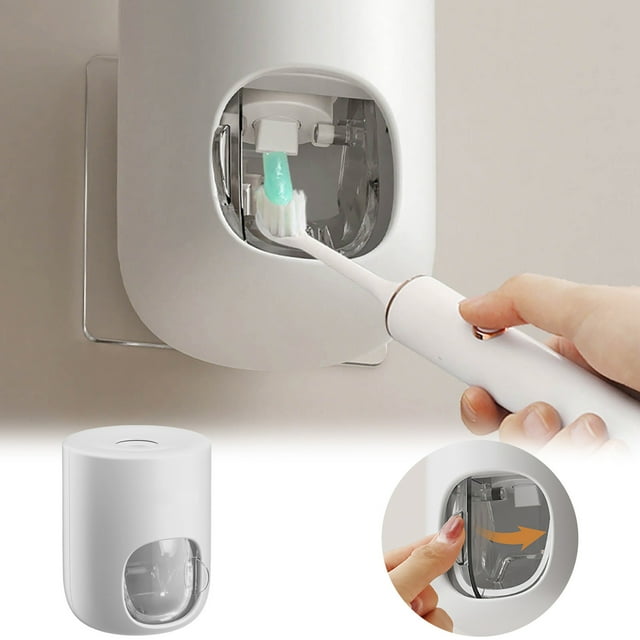 Efficient WallMounted Toothpaste Dispenser for Bathroom - Portable Squeezer Ideal for Shower Rooms and Home Use