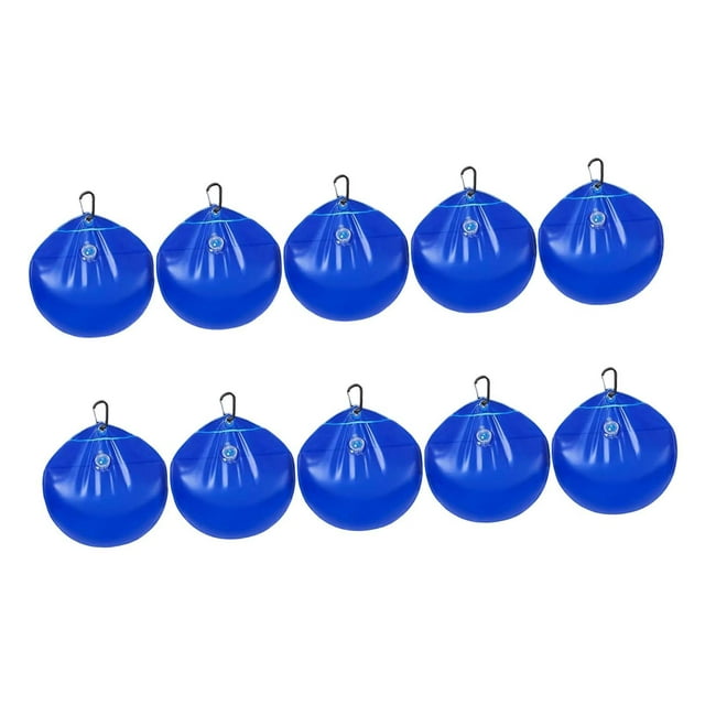 10 Piezas Pesos para Cubierta de Piscina Bolsas con Ganchos PVC Reforzado Resistente Al Frío para Protección de Piscinas en Invierno Adecuado para Equ