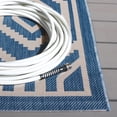 thumbnail image 5 of Safavieh Courtyard Amelia Geometric Indoor/Outdoor Area Rug, Blue/Beige, 6'7" x 9'6", 5 of 14