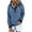 Blue, variant on Scyoekwg Women'S Sweatshirts Fall Hoodies Casual Hooded Button Drawstring Sweatshirt Pocket Long Sleeve Trendy Pullover Tops Striped Printed Graphic Sweatshirt (Blue,S)