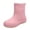 Pink, variant on Women's Matte Slip On Chunky Sole Rain Boots Ankle Rain Boots For Outdoors Non Slip Waterproof Rubber Ankle Short Gardening Walking Outdoor Rain Shoes for Women