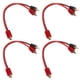 thumbnail image 4 of Conector macho hembra RC, 4 piezas RCA para automóvil, 1 adaptador macho hembra RC, cable adaptador divisor de audio RCA, durabilidad extendida, 4 of 9