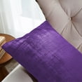 thumbnail image 3 of Home Soft Things Textured Velvet Pillow Covers (Set of 2), - Imperial Purple - 14" x 26", 3 of 5
