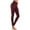 Wine Red, variant on YYDGH Women's Knee Length Cotton Capri Leggings with Pockets, High Waisted Casual Summer Yoga Workout Exercise Pants Black S
