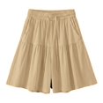 thumbnail image 7 of IMENGL Wide Leg Pants for Women Loose Color Folded Five Finger Trousers Soft Women's Casual Cropped Pant,L-XXXXL, 7 of 7