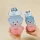 thumbnail image 5 of Termos para agua Juego de tazas deportivas de 1300ML + 350ML, tetera de viaje con paja de oso lindo degradado (azul rosa), 5 of 5