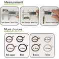 thumbnail image 3 of 20 pcs Metal Curtain Rings with Eyelet, 1-1/4 inch Inner Diameter,Fits Up to 1 Inch Rod(Bronze, 1-1/4 inch), 3 of 5