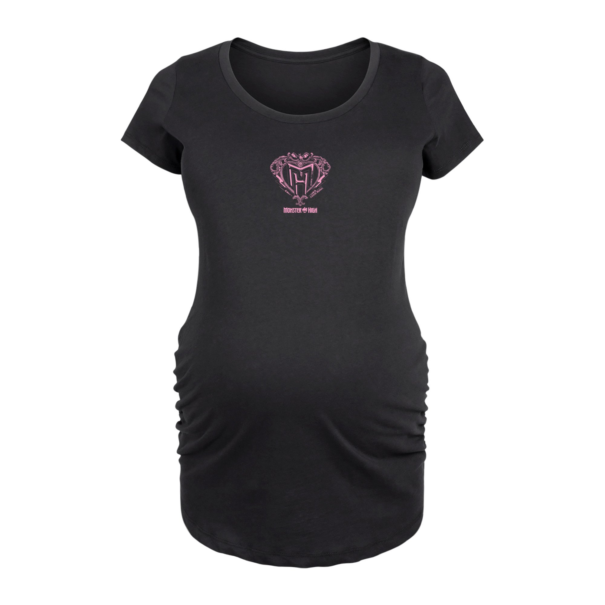 Monster High - Ornate Heart Pink - Women's Maternity Scoop Neck Graphic T-Shirt
