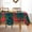 Green Plaid, variant on Christmas Rectangle Green Plaid Tablecloth - 60 x 84 Inch - Checkered Water Stain Resistant Table Cover, Washable Polyester Table Cloths for Xmas Dinner/Party Decoration/Holiday