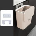 thumbnail image 4 of Bathroom Trash Can, Kitchen Trash Cans with Lids ,Small Garbage Can for Bedroom,Household Wall-mounted Trash Can Kitchen Kitchen Waste Large Plastic Storage Bucket Bathroom Trash Can with Lid, 4 of 6