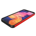 thumbnail image 4 of Tekcoo Samsung Galaxy A10E A20E A20 A30 A50 Cases Cover, Tekcoo [Tmajor] Shock Absorbing Hybrid Rubber Silicone & Plastic Rugged Solid Bumper Grip Sturdy Hard Case Cover -Red, 4 of 6