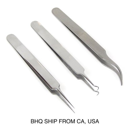 Professional Straight Splinter Curved Tip Stainless Steel
