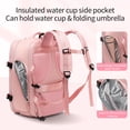 thumbnail image 4 of TFixol Sac à Dos de Voyage Imperméable à Grande Capacité avec Port USB, Compartiment Séparé pour Chaussures et Conception Multifonctionnelle pour Affaires, Sports et Activités de Plein Air - Rose, 4 of 6