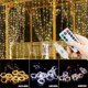 thumbnail image 2 of Noel Xmas Tree Curtain LED String Lights Garland Christmas Decoration for Home USB Remote Holiday Wedding Light for Bedroom Home, 2 of 5