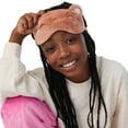 thumbnail image 5 of Saint Eve Kids Girls Fuzzy Pajama Pants, 2 Piece PJ Pant Set and Sleep Mask - Pink Teddy Bears, X-Small, 5 of 6